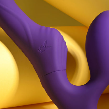 Playboy Pleasure HUG IT OUT - Purple 29 cm Strapless Strap-On
