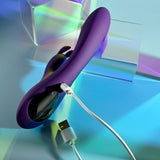 Playboy Pleasure ON REPEAT - Purple 19.7 cm USB Rechargeable Rabbit Vibrator - Image 9