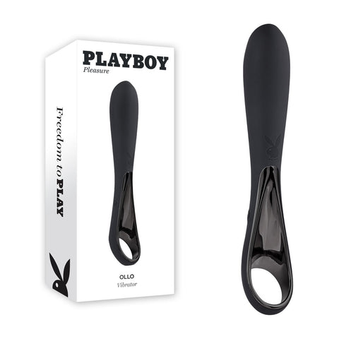 Playboy Pleasure OLLO - Black 14.6 cm USB Rechargeable Vibrator - Image 1