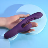 Playboy Pleasure THE THRILL - Purple 24.4 cm USB Rechargeable Rabbit Vibrator - Image 3