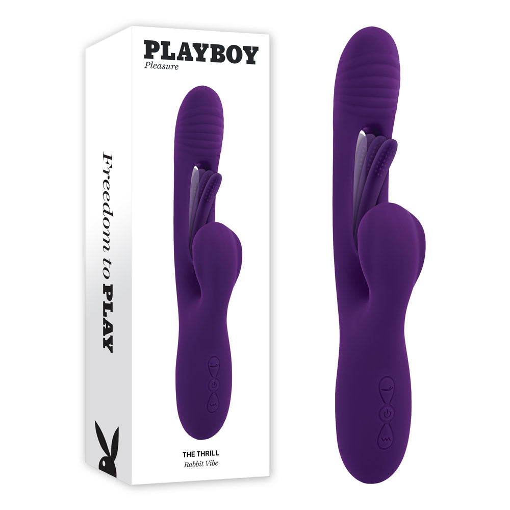 Playboy Pleasure THE THRILL - Purple 24.4 cm Rabbit Vibrator