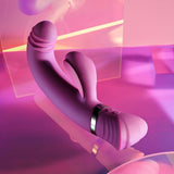 Playboy Pleasure TAP THAT - Purple 16.5 cm USB Rechargebale Rabbit Vibrator - Image 4