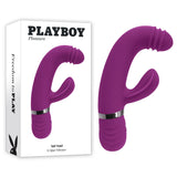Playboy Pleasure TAP THAT - Purple 16.5 cm USB Rechargebale Rabbit Vibrator - Image 1