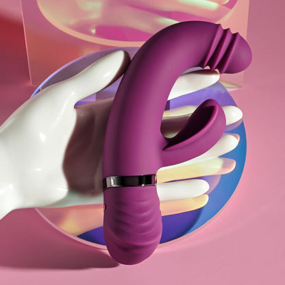 Playboy Pleasure TAP THAT - Purple USB Rechargebale Rabbit Vibrator