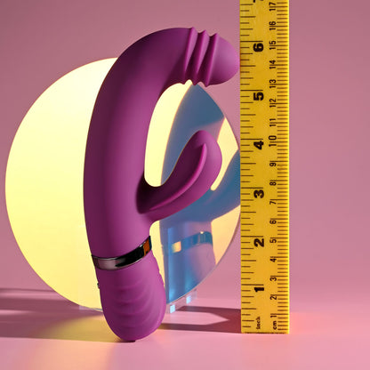Playboy Pleasure TAP THAT - Purple USB Rechargebale Rabbit Vibrator