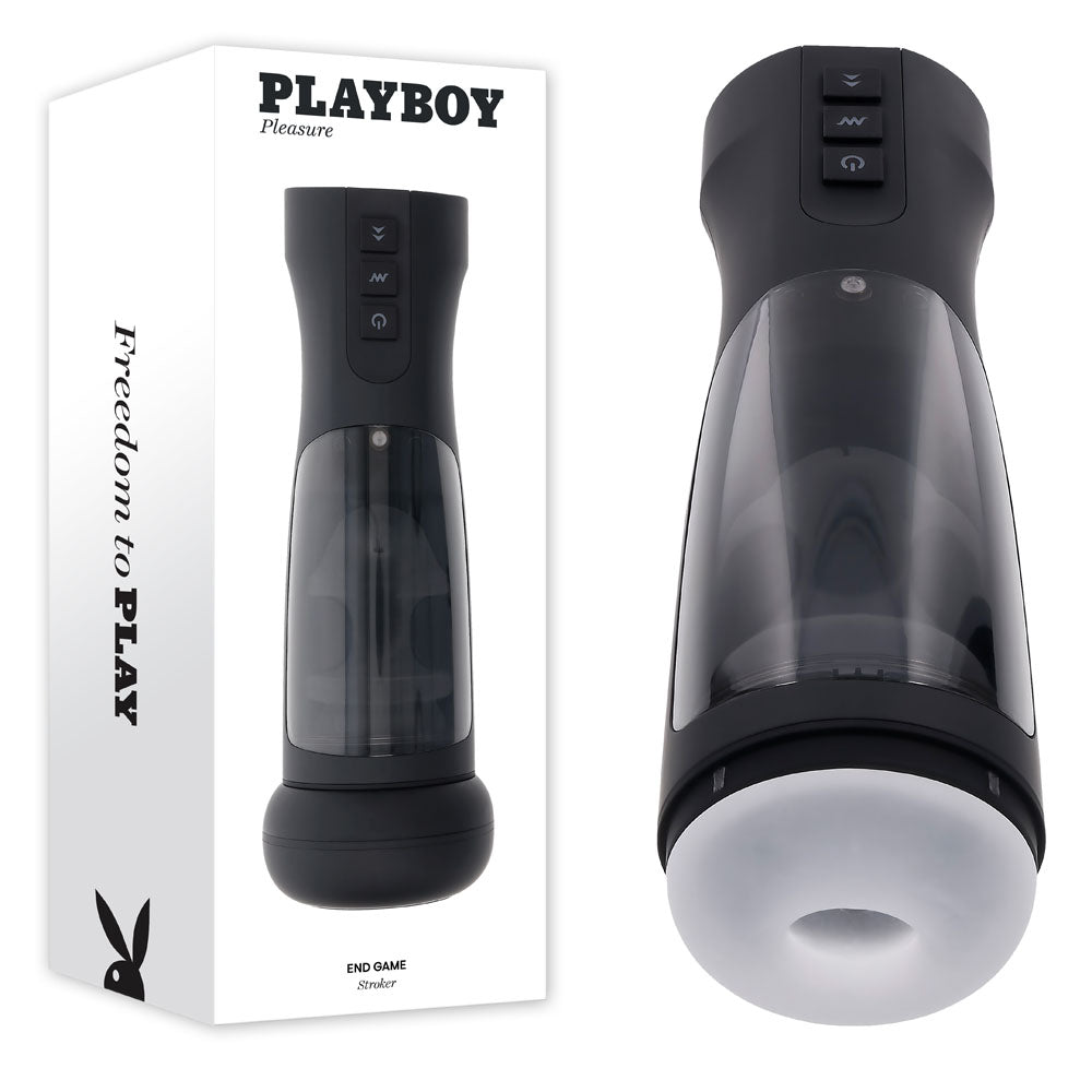 Playboy Pleasure END GAME - Vibrating & Self Sanitising Stroker