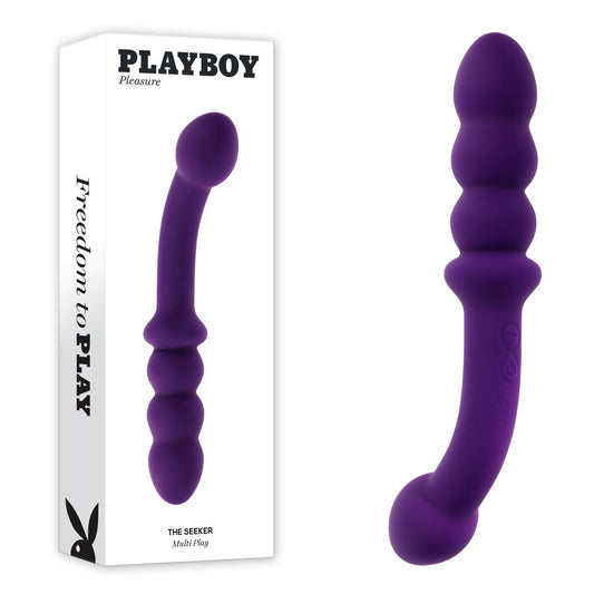 Playboy Pleasure THE SEEKER - Purple 20.3 cm Double Ended Vibrator