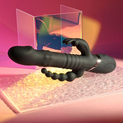 Playboy Pleasure BIG BUNNY ENERGY - Black 26.2 cm Rabbit Vibrator