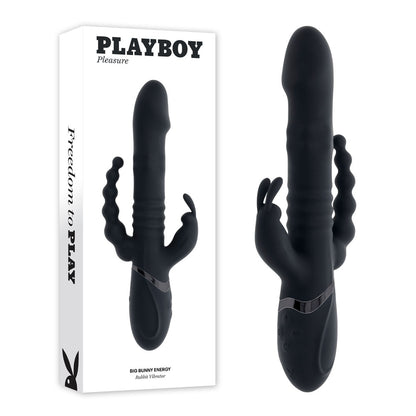 Playboy Pleasure BIG BUNNY ENERGY - Black 26.2 cm Rabbit Vibrator