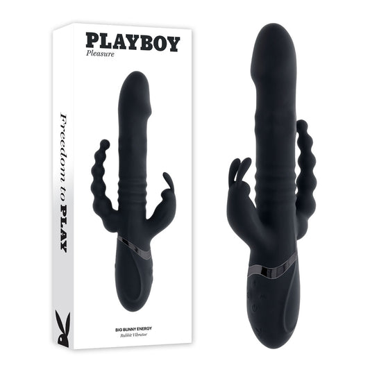 Playboy Pleasure BIG BUNNY ENERGY - Black 26.2 cm Rabbit Vibrator