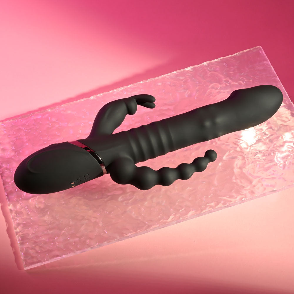 Playboy Pleasure BIG BUNNY ENERGY - Black 26.2 cm Rabbit Vibrator
