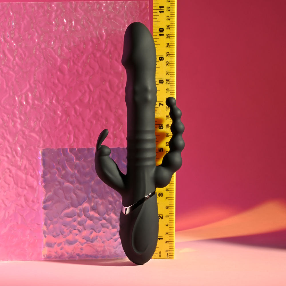 Playboy Pleasure BIG BUNNY ENERGY - Black 26.2 cm Rabbit Vibrator