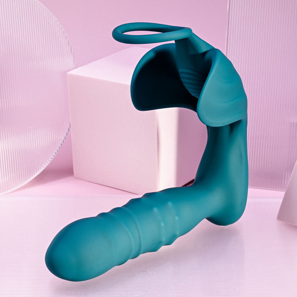 Playboy Pleasure BRING IT ON Thrusting Anal Plug with Cock Ring