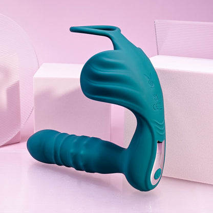 Playboy Pleasure BRING IT ON Thrusting Anal Plug with Cock Ring
