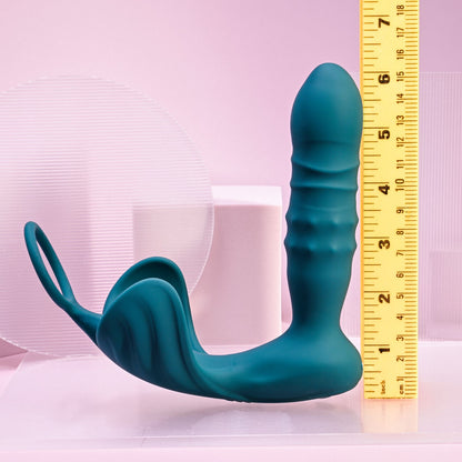 Playboy Pleasure BRING IT ON Thrusting Anal Plug with Cock Ring