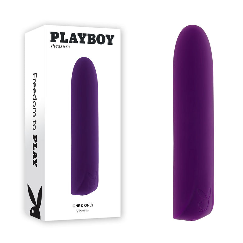 Playboy Pleasure Bullet - ONE & ONLY Purple 12 cm USB Rechargeable Bullet
