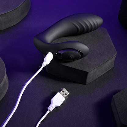 Playboy Pleasure PLAY TIME - Black 12.7 cm USB Rechargeable Vibrator