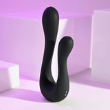 Playboy Pleasure THE SWAN - Black USB Rechargeable Dual Ended Vibrator - Image 3