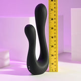 Playboy Pleasure THE SWAN - Black USB Rechargeable Dual Ended Vibrator - Image 8