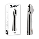 Playboy Pleasure SWOON - Chrome 14 cm USB Rechargeable Vibrator - Image 1