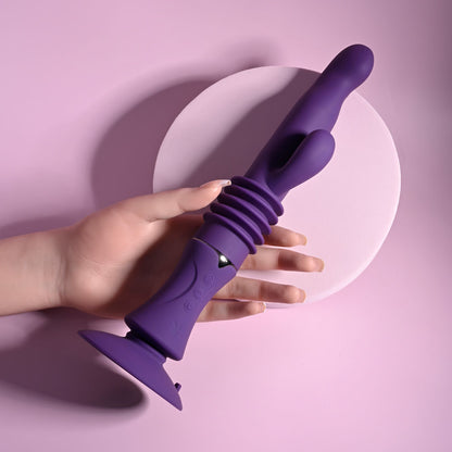 Playboy Pleasure HOPPY ENDING - Purple Thrusting Rabbit Vibrator