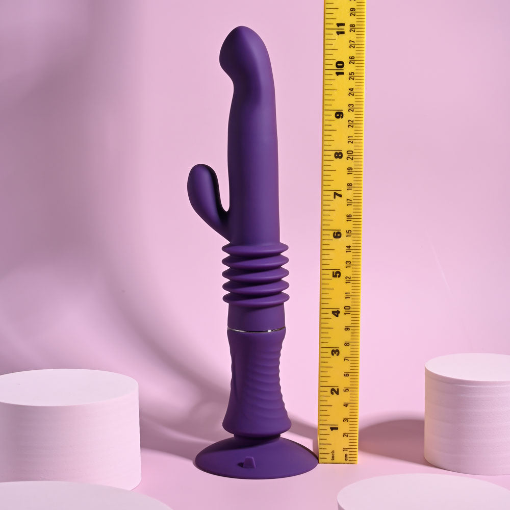 Playboy Pleasure HOPPY ENDING - Purple Thrusting Rabbit Vibrator