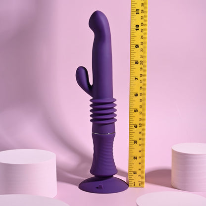 Playboy Pleasure HOPPY ENDING - Purple Thrusting Rabbit Vibrator