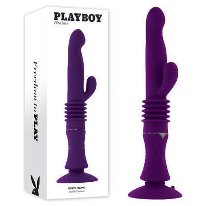 Playboy Pleasure HOPPY ENDING - Purple Thrusting Rabbit Vibrator