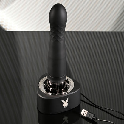 Playboy Pleasure PLEASURE ZONE - Black 21.4 cm Rechargeable Vibrator