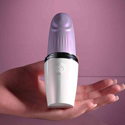 Playboy Pleasure GETAWAY - White/Purple 14.2 cm Tapping Stimulator