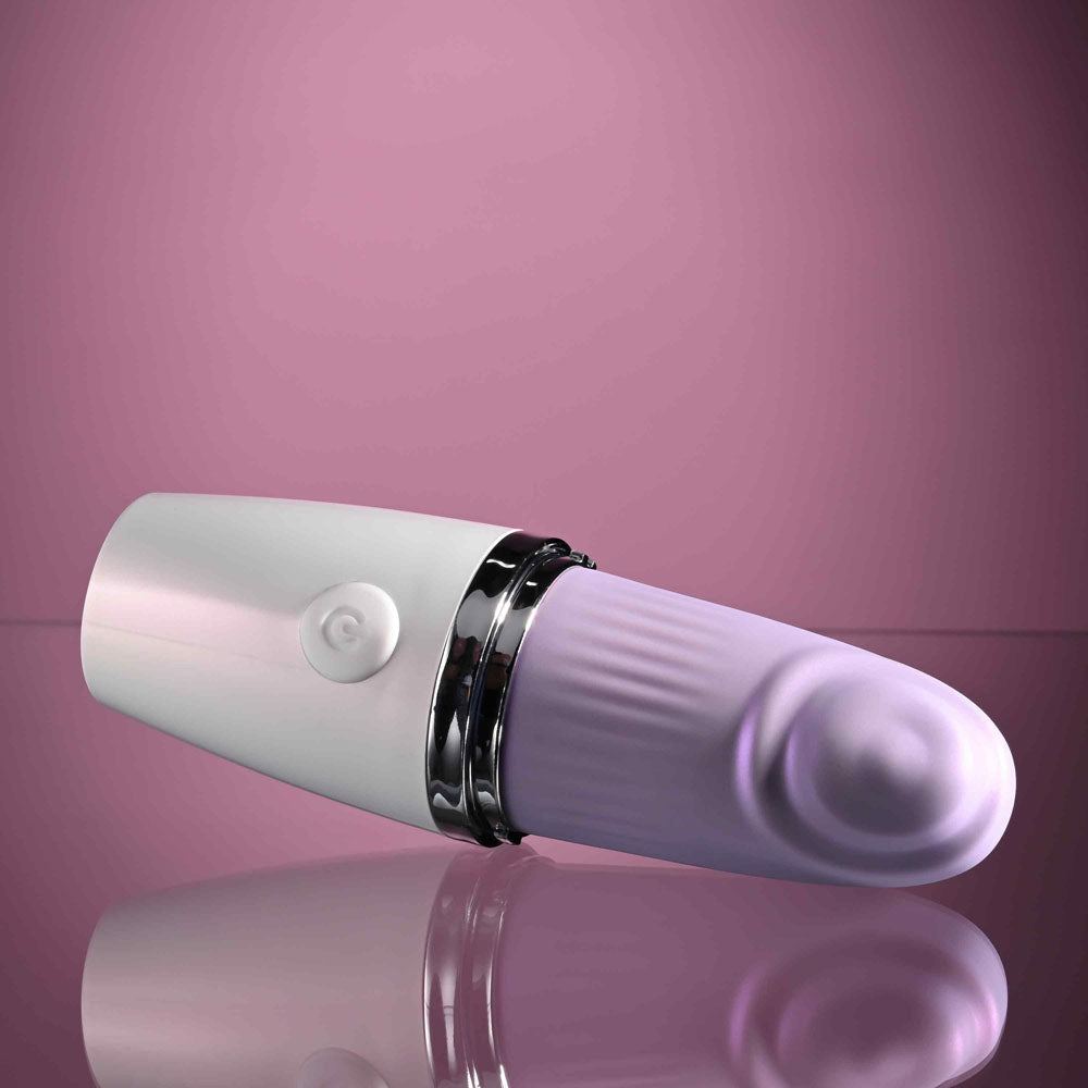 Playboy Pleasure GETAWAY - White/Purple 14.2 cm Tapping Stimulator