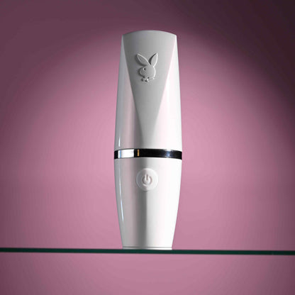 Playboy Pleasure GETAWAY - White/Purple 14.2 cm Tapping Stimulator