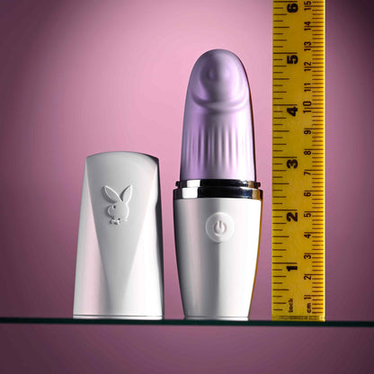 Playboy Pleasure GETAWAY - White/Purple 14.2 cm Tapping Stimulator