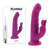 Playboy Pleasure FLUFFLE - Purple 19.7 cm USB Rechargeable Rabbit Vibrator - Image 1