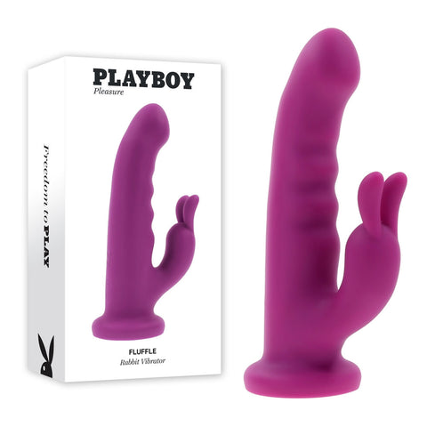 Playboy Pleasure FLUFFLE - Purple 19.7 cm USB Rechargeable Rabbit Vibrator - Image 1
