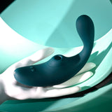 Playboy Pleasure CHARMER - Blue USB Rechargeable Vibrator with Clitoral Suction - Image 6