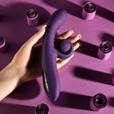 Playboy CURLICUE - Purple 23.5 cm USB Rechargeable Rabbit Vibrator - Image 3