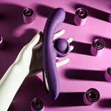 Playboy CURLICUE - Purple 23.5 cm USB Rechargeable Rabbit Vibrator - Image 7