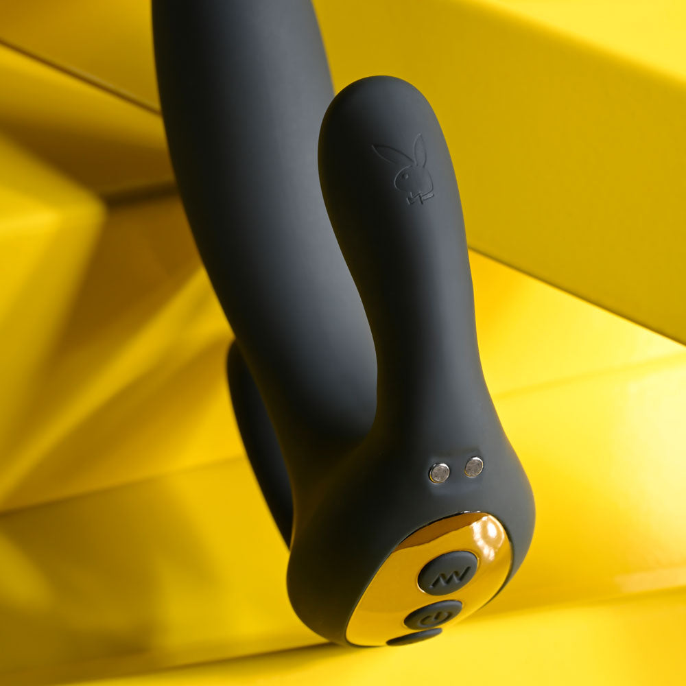 Playboy Pleasure TRIPLE THREAT - Black Triple Probe Vibrator