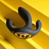 Playboy Pleasure TRIPLE THREAT - Black USB Rechargeable Triple Probe Vibrator - Image 7