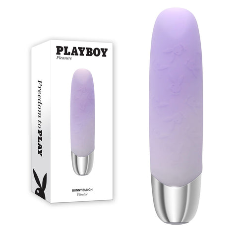 Playboy Pleasure BUNNY BUNCH - Pearl 11.3 cm USB Rechargeable Bullet - Image 1