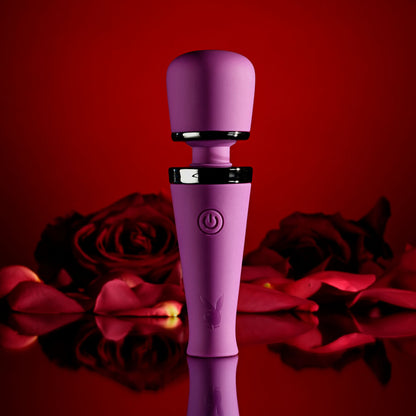 Playboy Pleasure Wand - MIC DROP Purple 11.4 cm Vibrating Mini