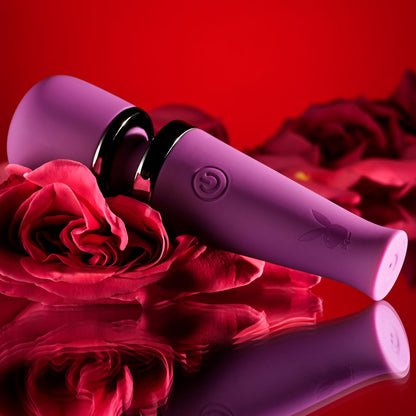 Playboy Pleasure Wand - MIC DROP Purple 11.4 cm Vibrating Mini