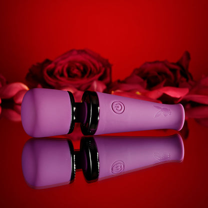 Playboy Pleasure Wand - MIC DROP Purple 11.4 cm Vibrating Mini