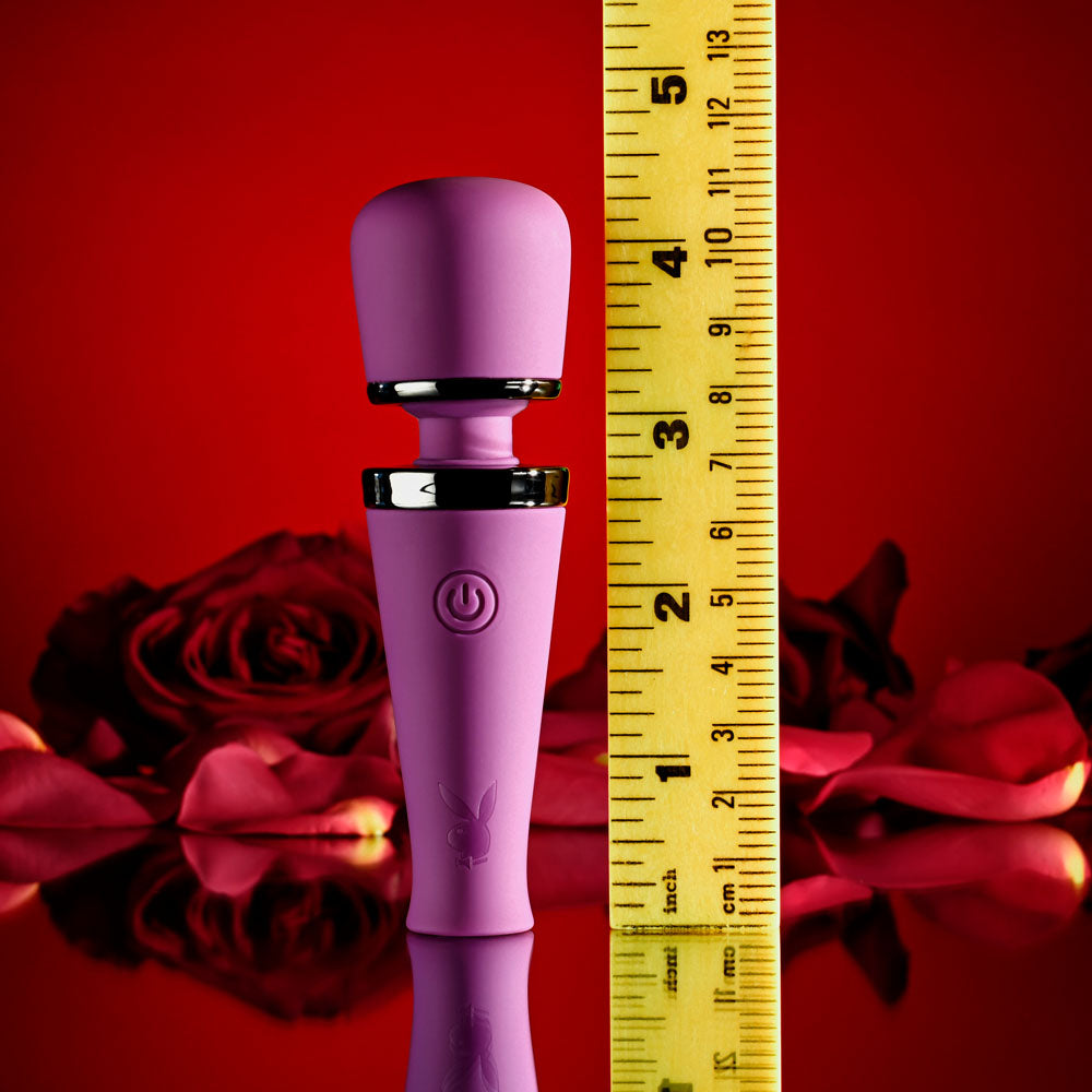 Playboy Pleasure Wand - MIC DROP Purple 11.4 cm Vibrating Mini