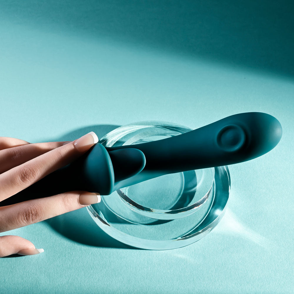 Playboy Pleasure HARMONY - Blue 22.9 cm Vibrator with Clitoral Flicker