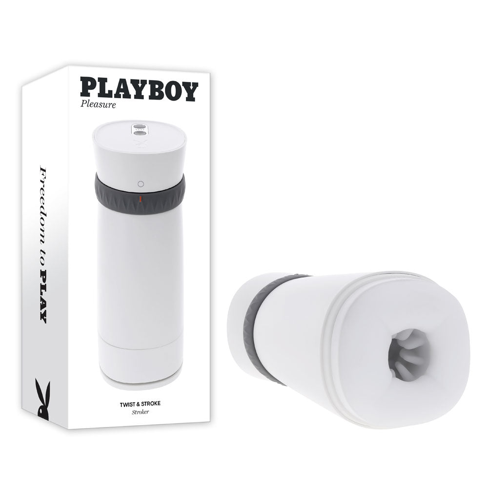 Playboy Pleasure TWIST & STROKE - White Heating Stroker