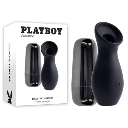 Playboy Pleasure THE JET SET - SUCKER - Black Sucking Stimulator
