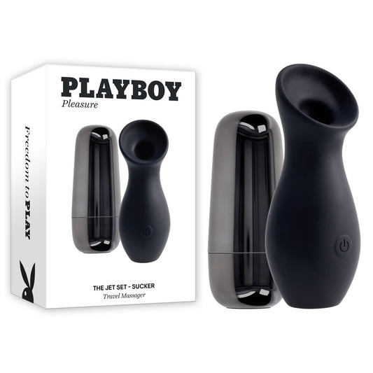 Playboy Pleasure THE JET SET - SUCKER - Black Sucking Stimulator