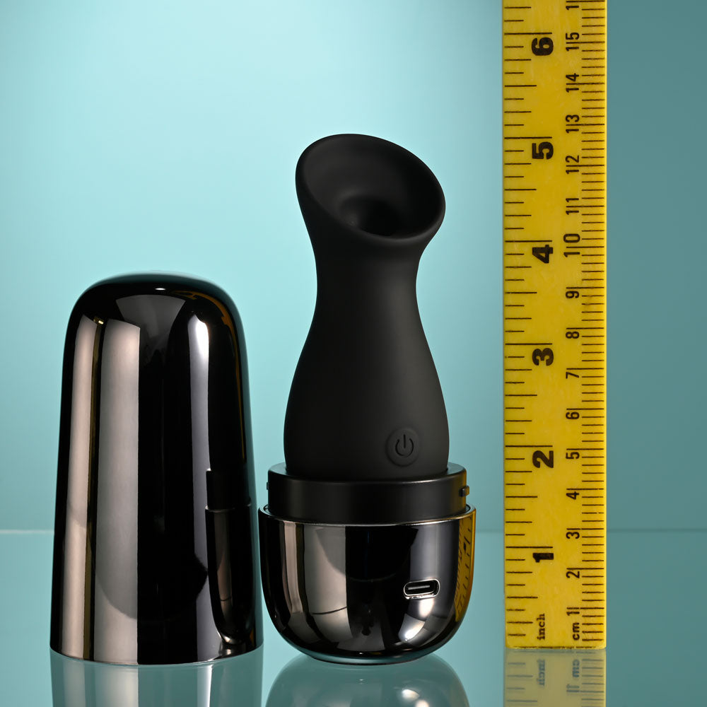 Playboy Pleasure THE JET SET - SUCKER - Black Sucking Stimulator